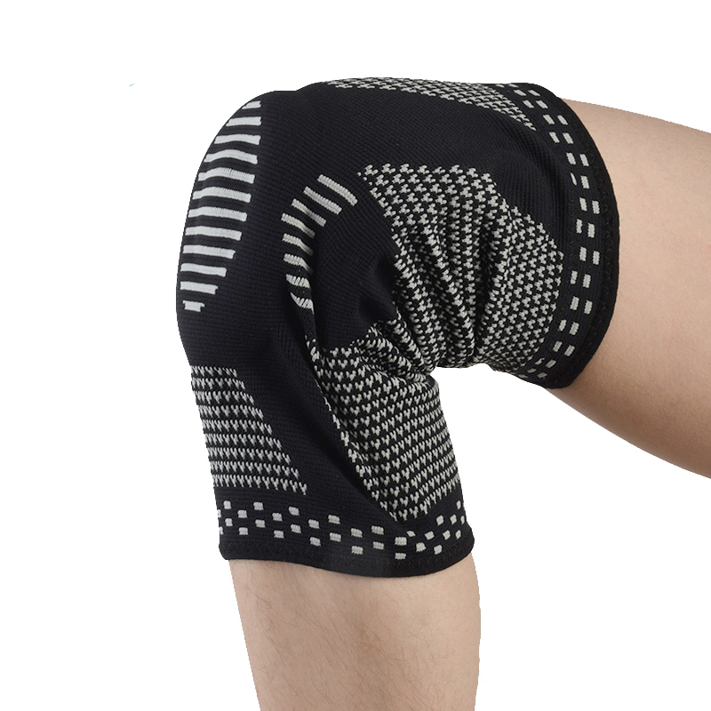 Vente chaude Sports Kneepad Silicone Tricot en plein air Basketball Protecteur Méniscus Couverture de jambe Squat Squat Protecteur