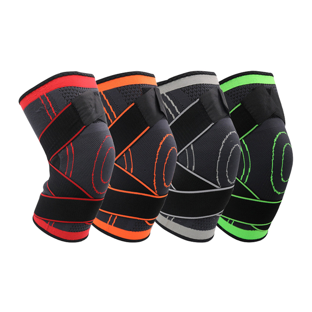 Prise de genou de compression en trin-tricot