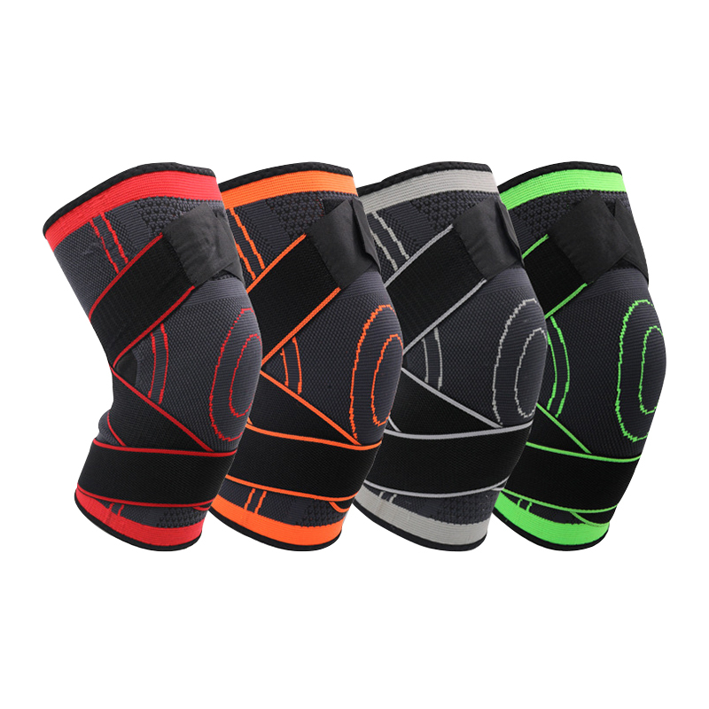 Prise de genou de compression en trin-tricot