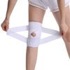 Support de genou ouvert multi-taille respirant avec enveloppe de genou réglable
