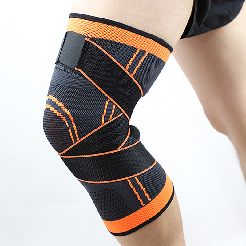 Prise de genou de compression en trin-tricot