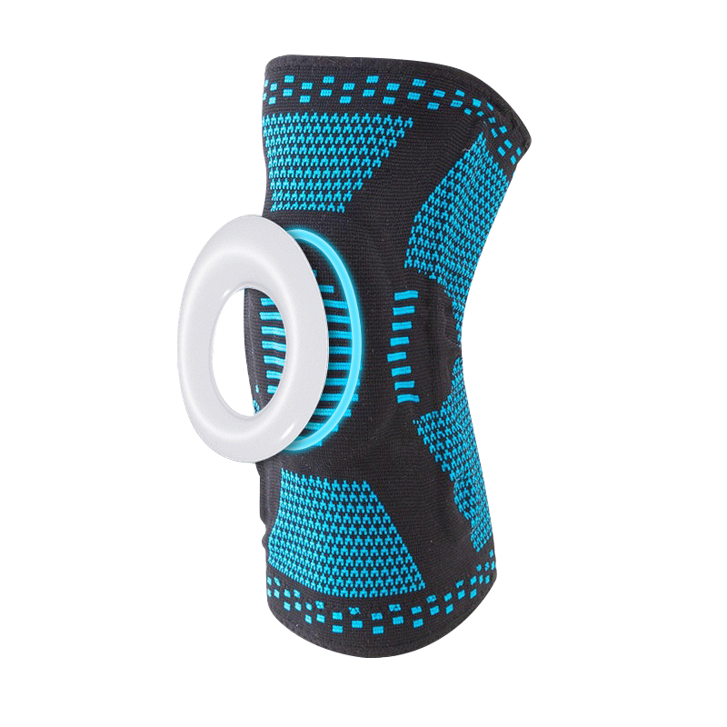 Vente chaude Sports Kneepad Silicone Tricot en plein air Basketball Protecteur Méniscus Couverture de jambe Squat Squat Protecteur