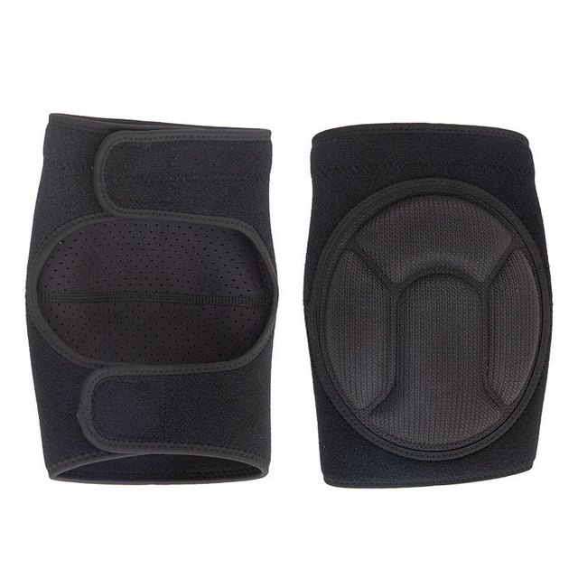 Pade au genou Eva Sponge avec sangles Velcro réglables Bandes antidérapantes pour le jardinage des travaux ménagers et le patinage
