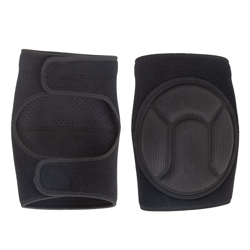 Pade au genou Eva Sponge avec sangles Velcro réglables Bandes antidérapantes pour le jardinage des travaux ménagers et le patinage