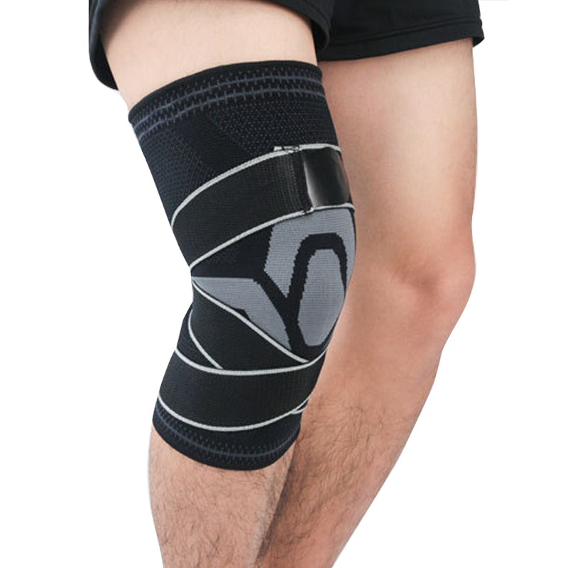 Compression anti-collision Support de genou réglable Sports flexibles Knoue Basketball Breas de genou respirant