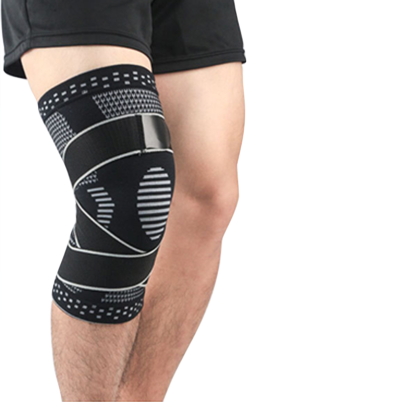 Pousque-genou professionnel Compression Basketball Knoues Support de genou élastique élastique