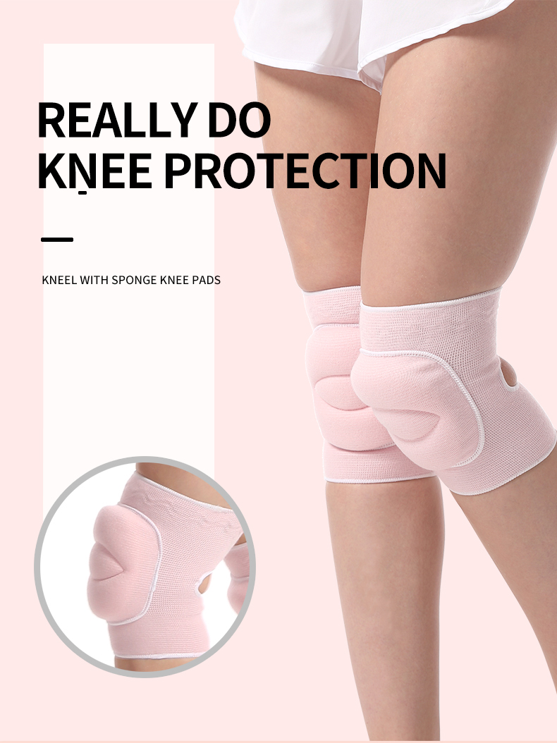 Épaissir la mousse Rodilleras de Nylon Compression Volleyball Knee