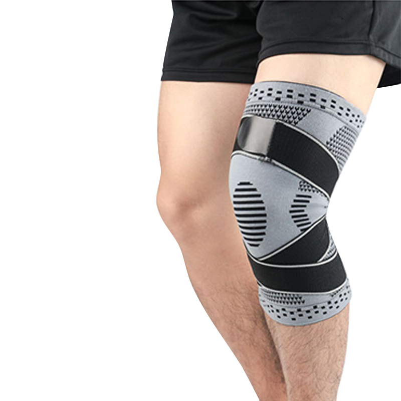 Pousque-genou professionnel Compression Basketball Knoues Support de genou élastique élastique