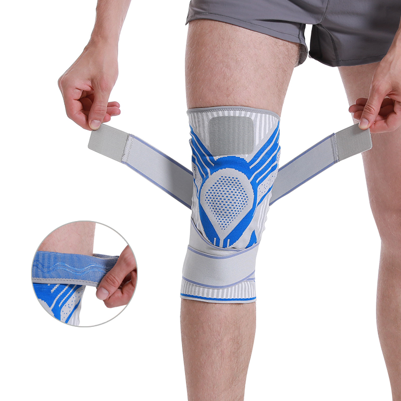 Haute élasticité High Elasticity Sport Sport Safety Support Support en tricot Compression soulevant les manches du genou Enveloppement