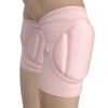 Tampon de genou de danse rose / noire avec gardien de genou de poche avec tampon à éponge épais
